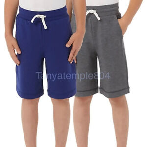 32 Degrees Cool Youth 2-pack Active Short Black Blue Small 7/8